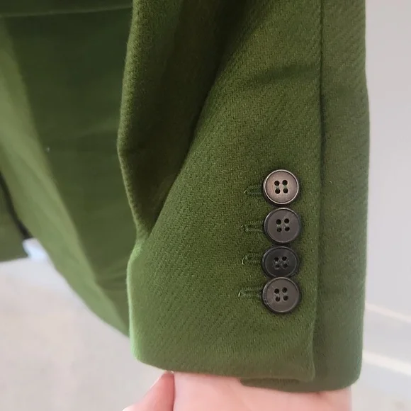 Thakoon Green Single Breasted Wool Coat NWT - Picture 6 of 13